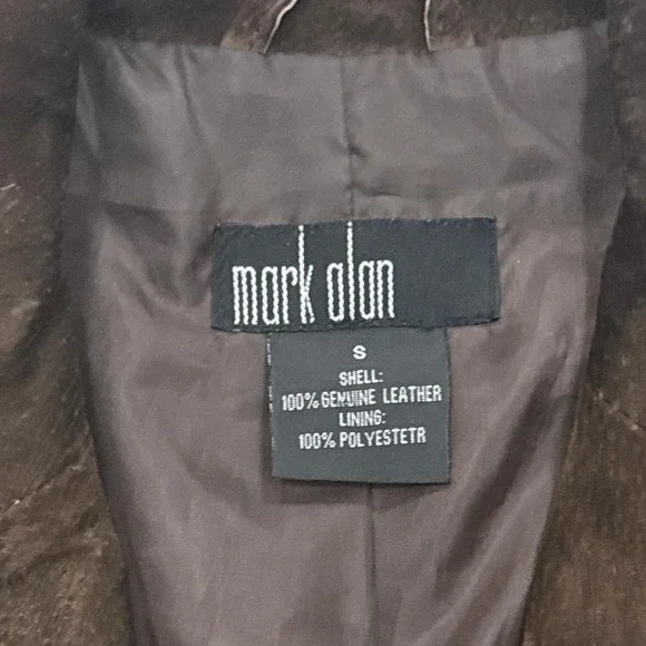 Mark Alan Women's Brown Leather Jacket Small - Picture 2 of 7